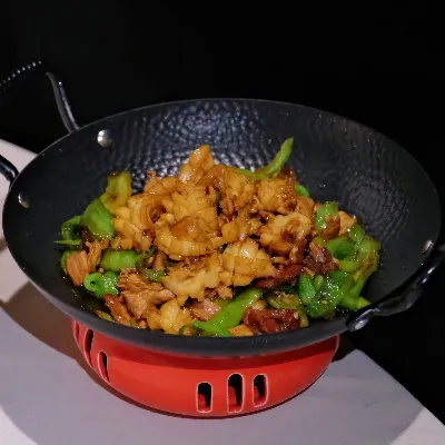 辣椒鲜炒鲍鱼