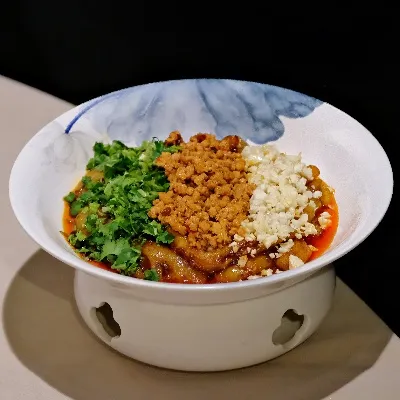 三色茄子肉沫