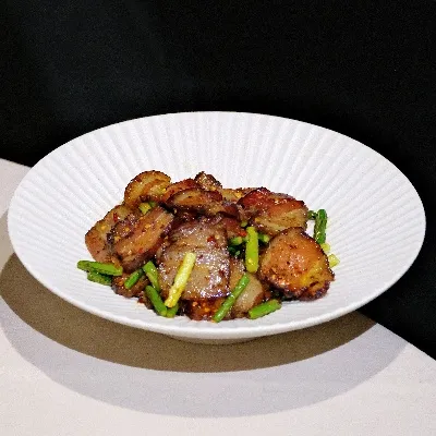爆炒水晶腊肉